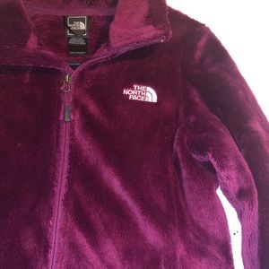 Burgundy or purple North Face Jacket